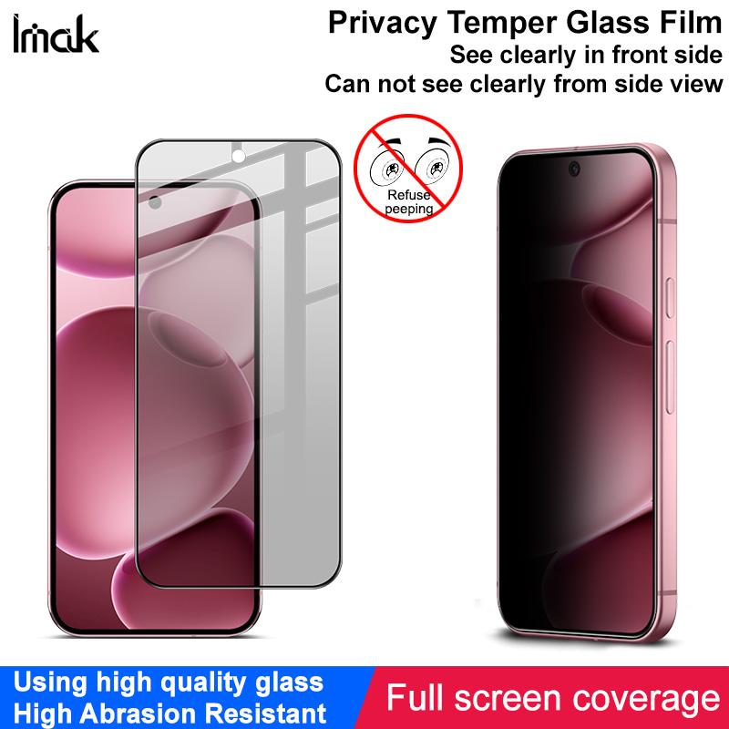 Für Google Pixel 10 Pro XL Glas IMAK Privacy Temperglas Vollbildabdeckung Folie
