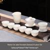 LISM Xishi Pot Mutton Fat Jade Ceramic Tea Set