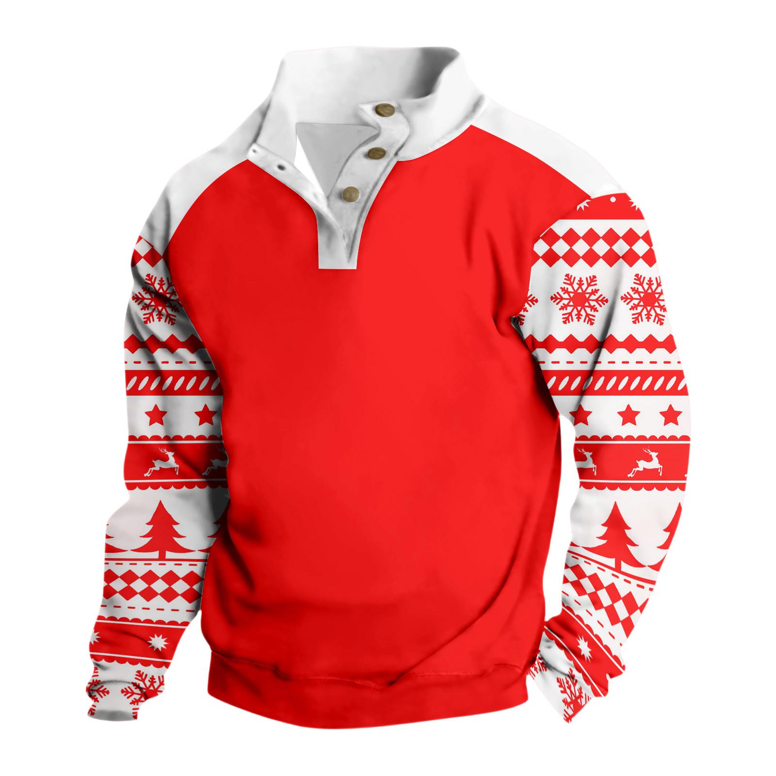 

Мужская флисовая толстовка, повседневная, с длинным рукавом S красный