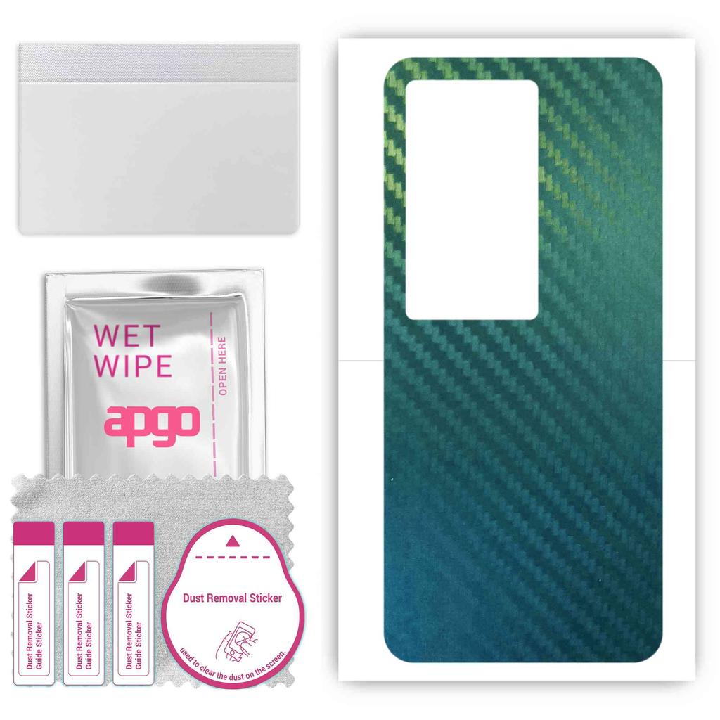 apgo Protective Skin Sticker for the Back Compatible with Vivo IQOO 11 Pro, Wrap Film, Foil, Vinyl - Pattern Carbon Chameleon CAKA1