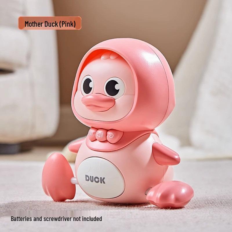 Child's Musical Duck Crawl & Light-Up Rocker Toy Set