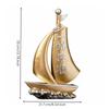 Decorative Sailing Ship Ornament | Nautical, Resin Sailboat Sculpture, for Entryway Table S