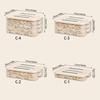 652F Clear View Kitchen Freezer Organizers With Interlocked Lids 4 Layer Stackable Design For Iced Preservation