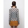 Gu By Uniqlo Sheer Check T  Long Sleeve  Pf