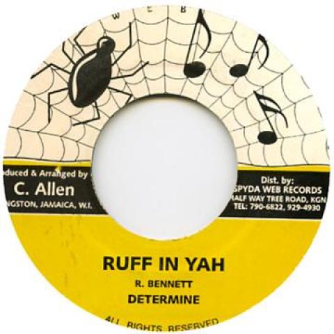 

7-дюймовая пластинка DETERMINE - Ruff In Yah Spyda Web 2001 Ямайка Регги, Ска и Даб