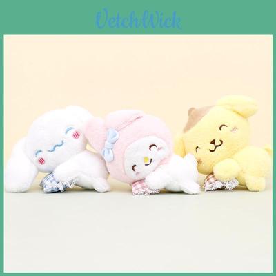 Adorable Sanrio Plush Toy Keychain Featuring My Melody And Cute Kuromi Dolls