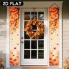 2pcs Thanksgiving Leaf Door Couplet