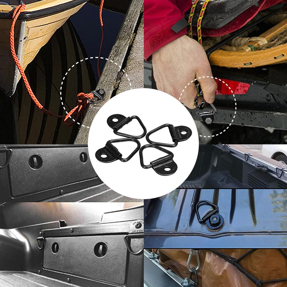 Spanngurte s V- Anhänger Schwerlast s für Anhänger LKW Lagerhäuser mit 4er Pack Rostfreie Befestigungsklammern