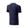 Li-Ning Comfortable Simple Versatile V-Neck Pullover Short Sleeve Badminton Shirt Unisex tops Sailor-Blue AAYV163-4