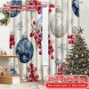 2D Flat Printing  2pcs Festive Elegance Creative Modern Curtains Durable Polyester Curtains Decorations For Home Suitable for