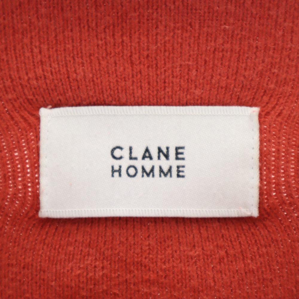 CLANE HOMME Long Sleeve Sweater 1 Vermilion Knit Men's Used