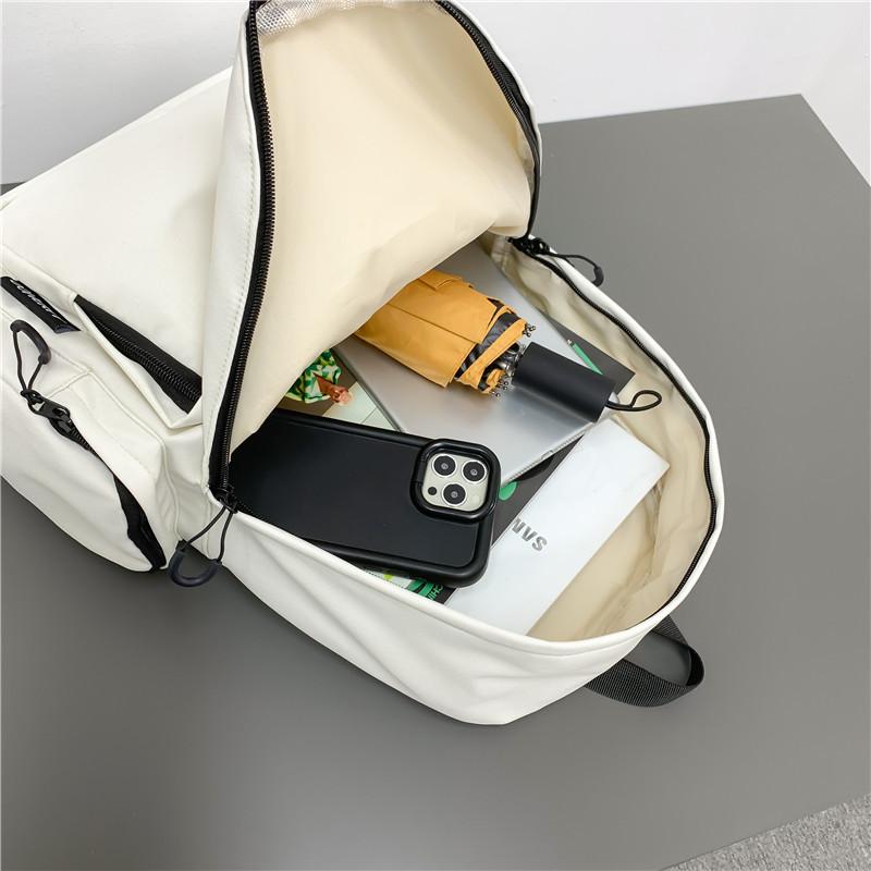 Japanese Schoolbag Female, Fashionable College Student Simple Casual Backpack Niche Design Sense Lightweight Travel Backpack