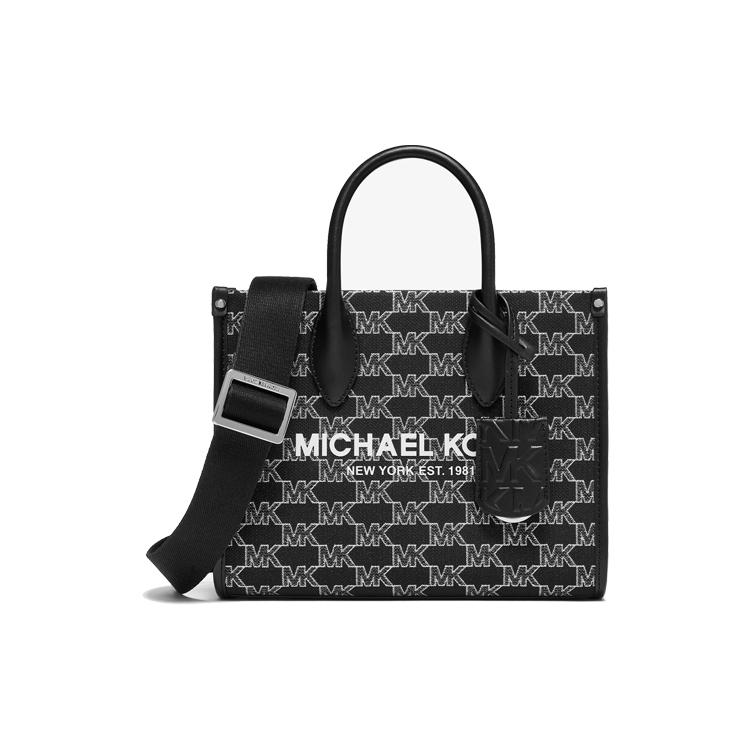 New MICHAEL KORS Mirella Artificial Leather Crossbody Bag, Handbag Trumpets Women's Black/Silver 35F2S7ZC5I-987