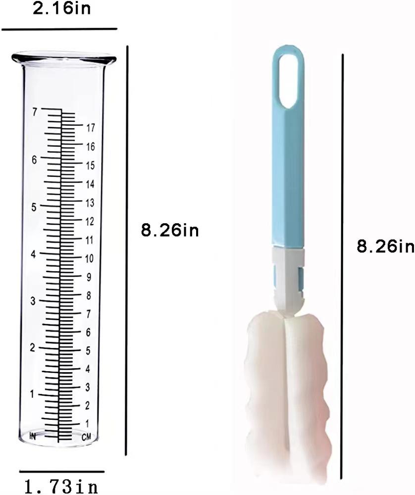 

Прозрачный пластиковый уличный дождемер, ударопрочная и устойчивая к поломкам конструкция