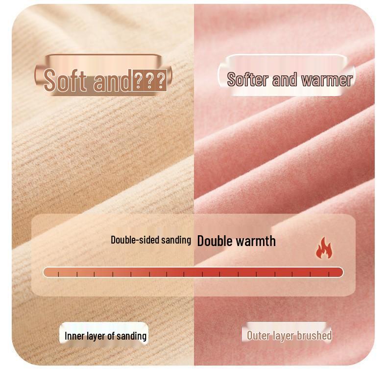 Women's Self-Heating Cashmere Silk Base Layer Set: Warm, Slim Fit, Plus Velvet, Thickened, Autumn/Winter Underwear & Pants