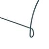 A03F-Plant Support Stake, 24-Pack Half Round Metal Garden Plant Supports, Green Garden Plant Support Ring, Garden Border