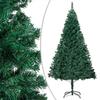 Exclusive House - Pre-lit Artificial Christmas Tree and Green Baubles 180 Cm PVC