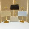 Pu Folded Clutch Handbag For Women With Zipper Pocket And Chain Strap