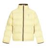 Unisex Oversized Puffer Jacket With Contrast Zipper Warm Winter Coat Men Women