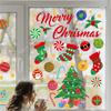 Christmas Plastic Self-adhesive Wall Stickers, Christmas Tree Candy Stickers, Party Room Wall Decorations, Christmas Decoration Wall Stickers