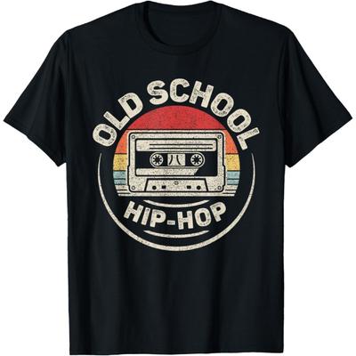 Vintage Retro Old School Hip Hop 80er 90er Kassette Musik T-Shirt