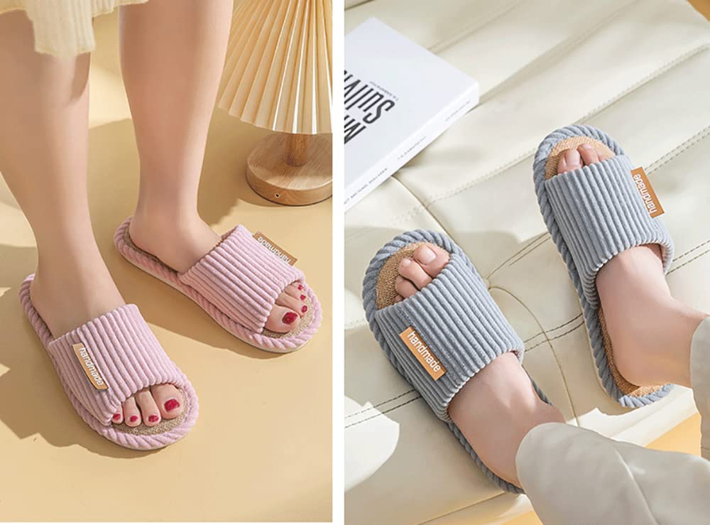 GenericBrands Indoor House Set of for and and Room Stylish Cotton and for and Office Use Slippers, 4, Guests, Spring, Summer, Fall, Women's Men's