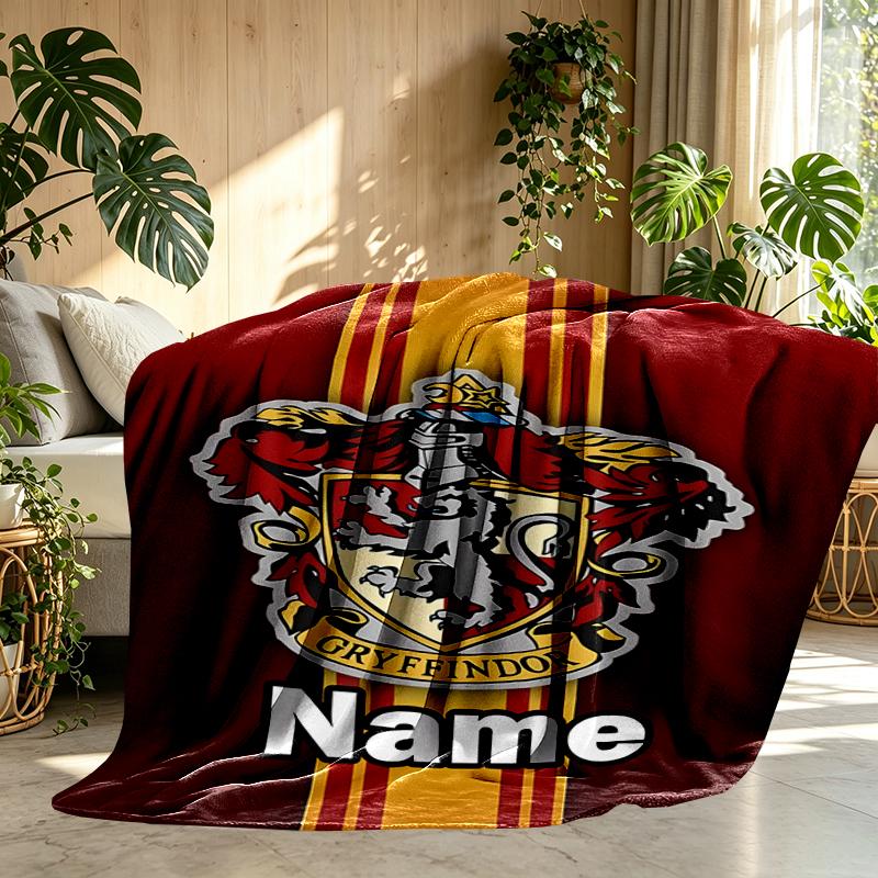 Custom Name Personalized movie Potter Print Blankets, Home Decor, Bedroom, Sofa, Camping, Couch, Gifts for Birthday Christmas