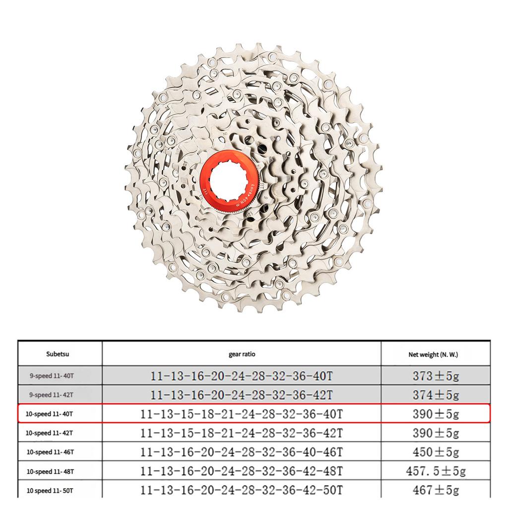 Bicycles 9 Speed Cassette 11-40T Light Weight Road Bicycles Cassette Flywheel for Road Road Bike Accessories Enduring