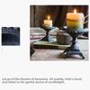American Style Iron High Foot Candlestick Art Retro Craft Candelabra Minimalist Candle Holder Living Room