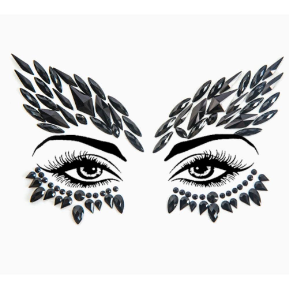 3D New Rhinestone Festival Makeup Bright Face Stickers Glitter Stones Jewelry Stickers On Crystals Face Gems Decoration Diamonds