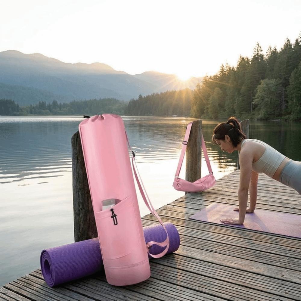 Large Capacity Yoga Mat Storage Bag Waterproof Gym Yoga Bag Portable Fitness Mat Carrier Yoga