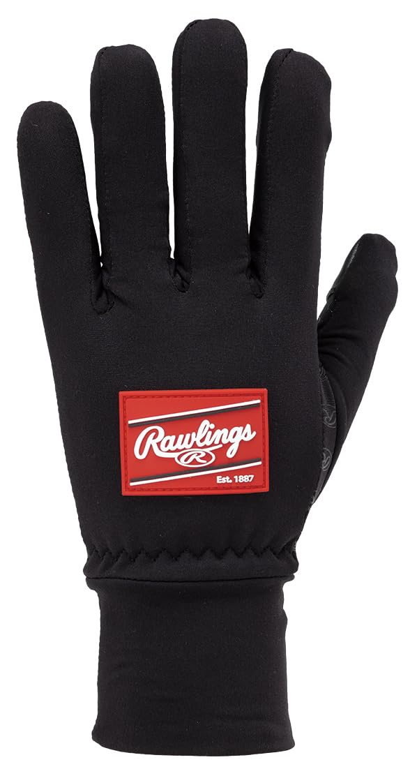

Rawlings Baseball Cold Weather Stretch Knit Gloves EAC15F05 Black/Red