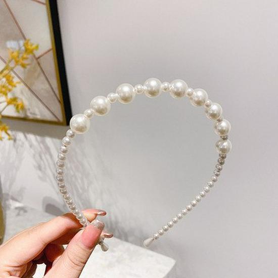 French Retro High Crown Wide-Brimmed Plush Headband for Face Washing and Outings