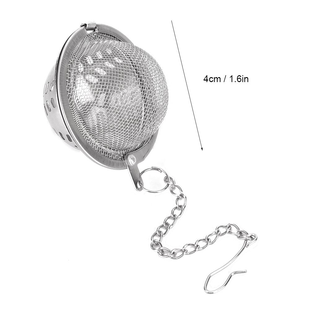 2pcs Stainless Steel Strainer Reusable Tea Ball Infuser Strainers Kitchen Accessory