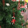 16/32Pcs Creative Christmas Lollipop Ornaments Handmade Colorful Candy Cane Wooden Pendant Decorative DIY Craft