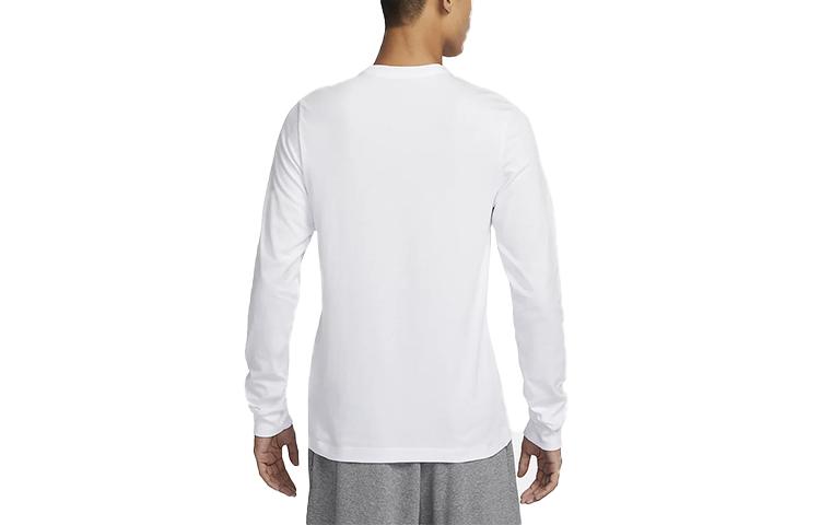 Nike T Shirts Men's White Crew Neck Moderate Straight Fit DZ2988-100