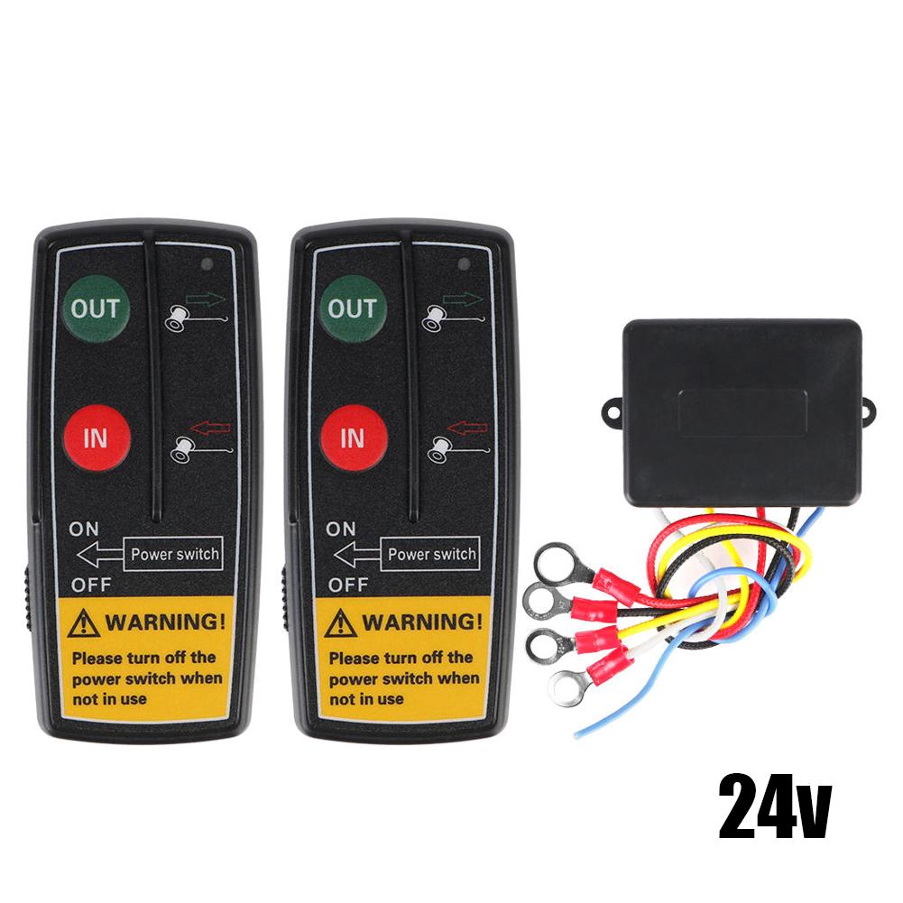Electric Winch Remote Control Car Mounted Crane Wireless Remote Control 12V 24V Switch Accessories Control Box Accessories