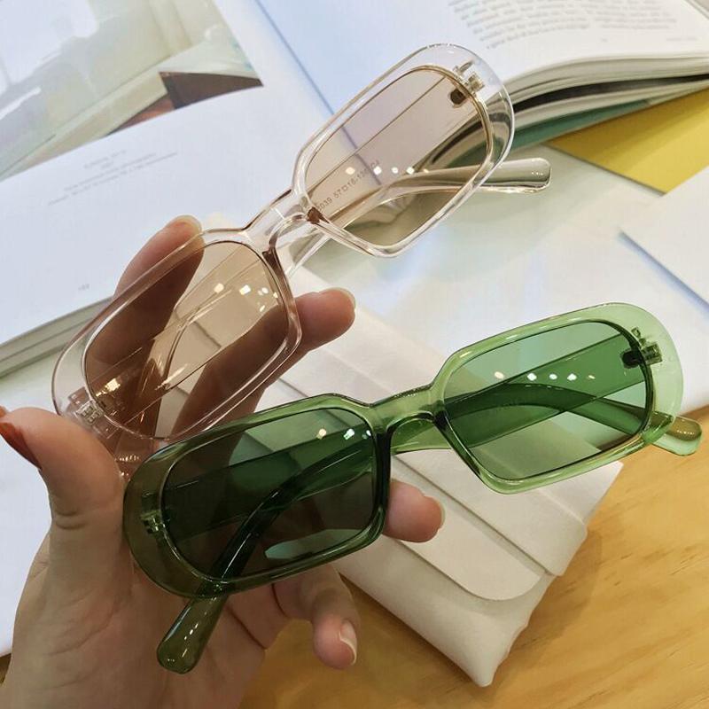 Vintage Square Sunglasses Woman Fashion Brand Designer Sun Glasses Female Retro Black Small Frame Rectangle