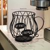Kaffekapselhållare med stor kapacitet, oregelbunden form, för kaffekapslar, förvaringskopp, heminredning