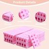 100PCS Sponge Toe Separator, Soft Toe Spreader Nail Art Finger Separator Divider Spacer Manicure Pedicure Tool for Nail Polish (Pink)