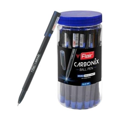 Flair Carbonix Ball Pen Set Of 1 X X30pcs Blue Ink 0.5 Mm Tip Smooth Writing Pens With Comfortable Grip For School Office Use