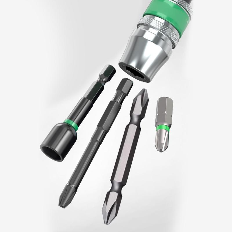 Quick Releases Hex Shank Adapters with Accuracy Fit for Power Drills and Hand Tool Screwdriver Accessory