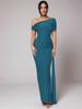 European and American New Solid Color Elegant Temperament Women's Long Dress Dress