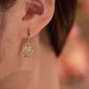 Trend Unique Design Elegant Delicate Zircon Tulip Flower Earrings High Jewelry Party Favors for Women