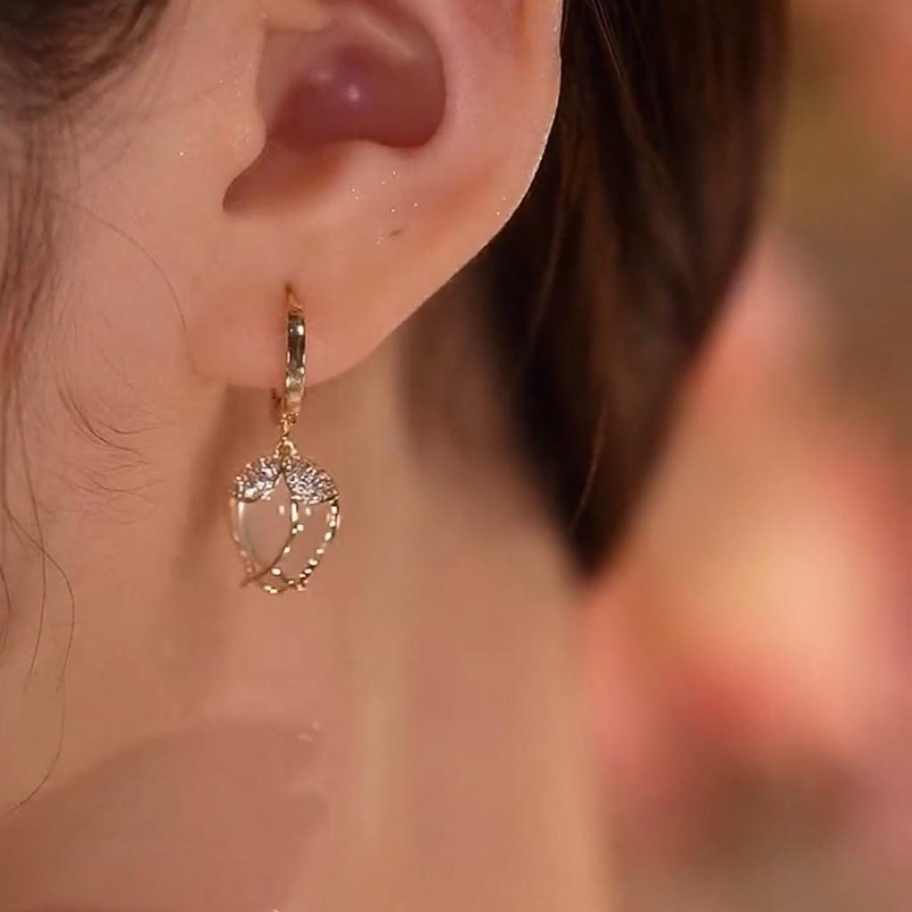 Trend Unique Design Elegant Delicate Zircon Tulip Flower Earrings High Jewelry Party Favors for Women