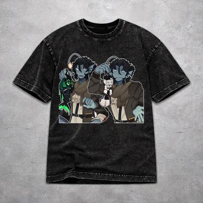 Women Men Sebastian Solace T Shirt Graphic Printed Washed Vintage Harajuku Outfit Tees