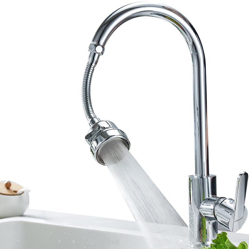 Universal Rotating Kitchen Faucet Aerator: Anti-Splash, Water-Saving, Sprayer Extender