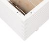 Plant Pot White 110 x 60 x 49.5 cm Solid Pine Wood