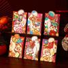 6 pieces Cartoon Red Envelopes Traditional New Year Lucky Packets Red Pockets  Festive Gifting