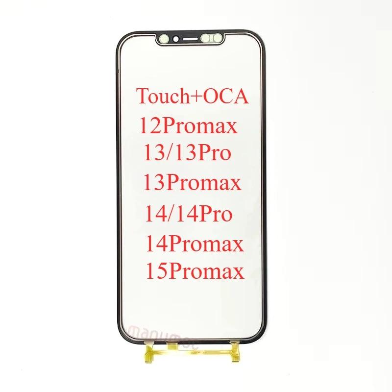1 adet Dokunmatik Ekran Digitizerli ve OCA'lı Cam iPhone 12 14 15 Pro Max LCD Onarım Yenileme Telefon Onarımı İçin